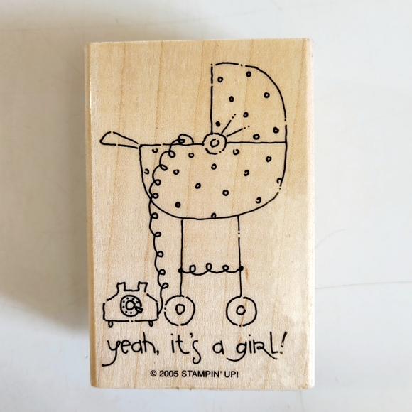 Stampin Up! 2005 Baby Talk Set of 5 Rubber Stamps - Picture 3 of 11